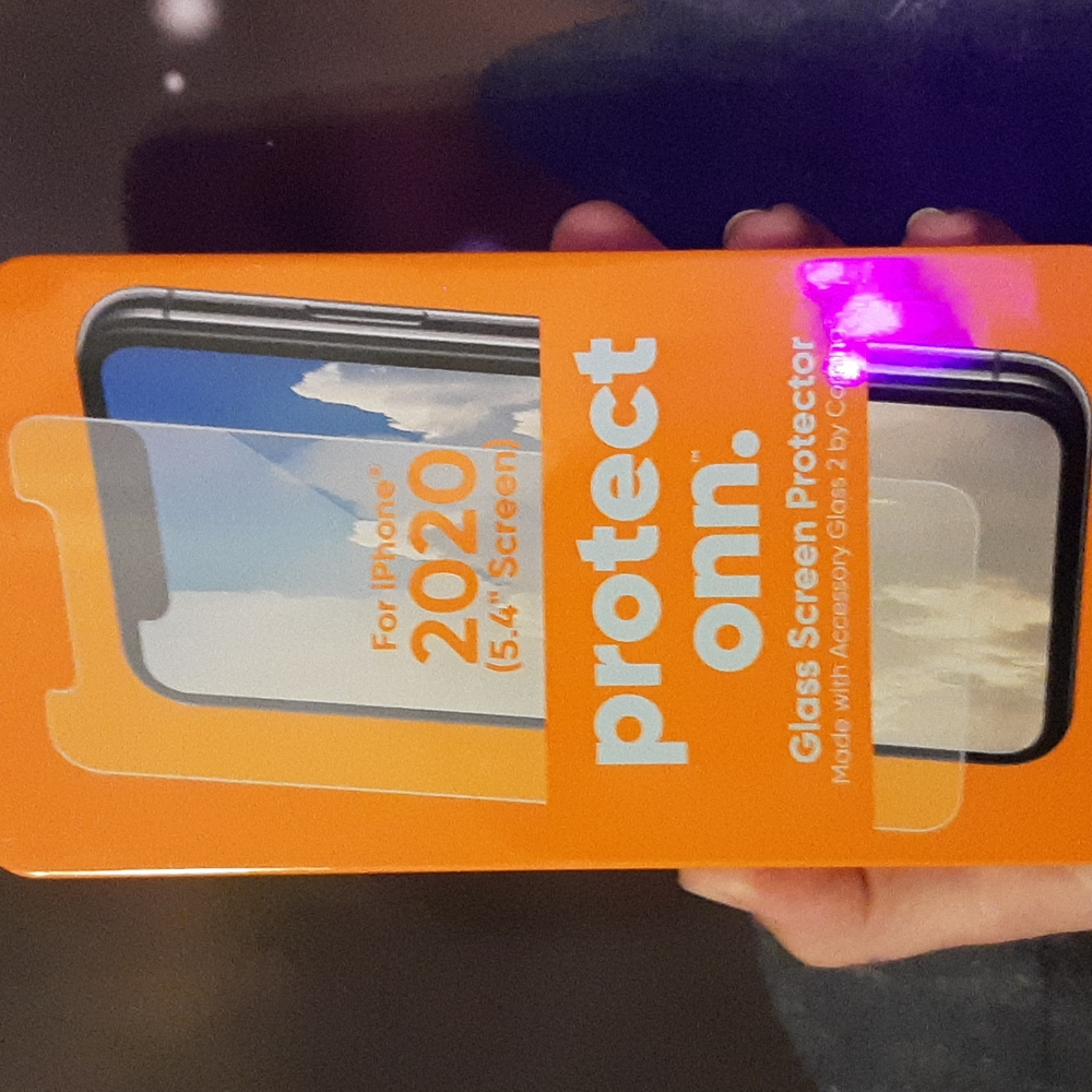 NIB iPhone 2020 5.4" glass screen protector high clarity anti smudge easy apply
